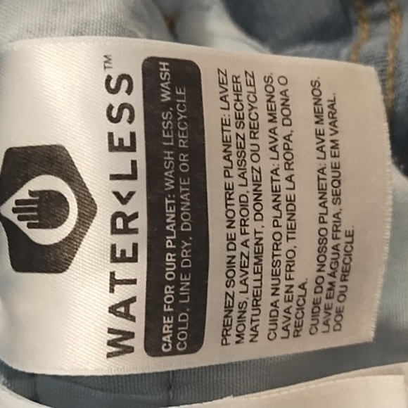 Classic Wide Leg Crop Stretch Levi's Waterless Blue Jeans Soft 6 - Picture 8 of 11